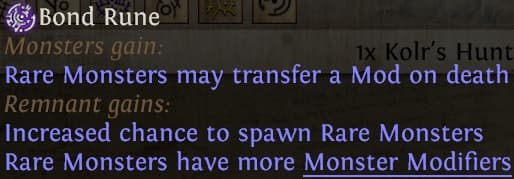 Bond rune