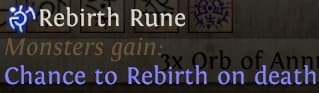 Rebirth rune